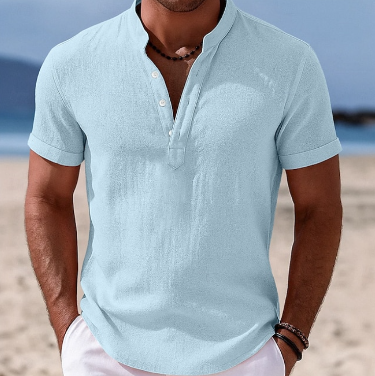 Stellan | Summer Button-Up Short Sleeve Shirt
