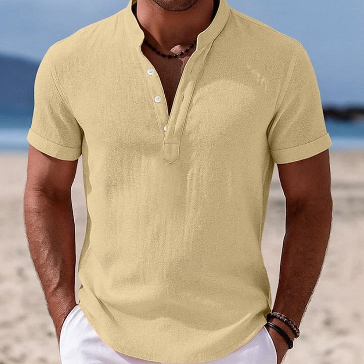 Stellan | Summer Button-Up Short Sleeve Shirt