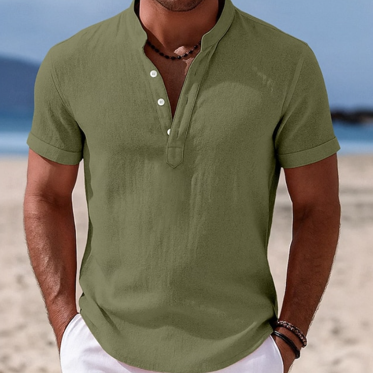 Stellan | Summer Button-Up Short Sleeve Shirt