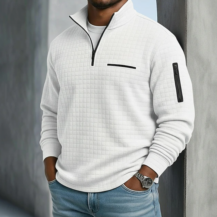 Harrison | Casual Long Sleeve Waffle Sweater
