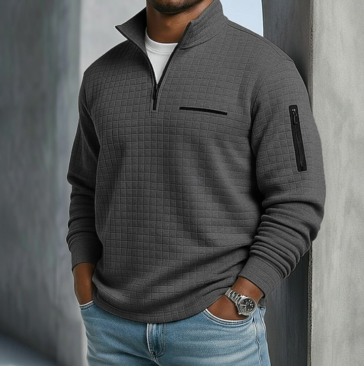 Harrison | Casual Long Sleeve Waffle Sweater