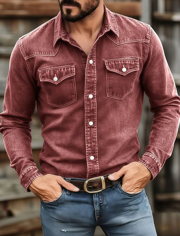 Wilton | Classic Button Up Long Sleeve Shirt