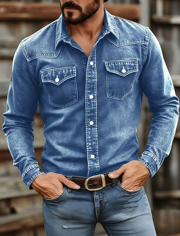 Wilton | Classic Button Up Long Sleeve Shirt