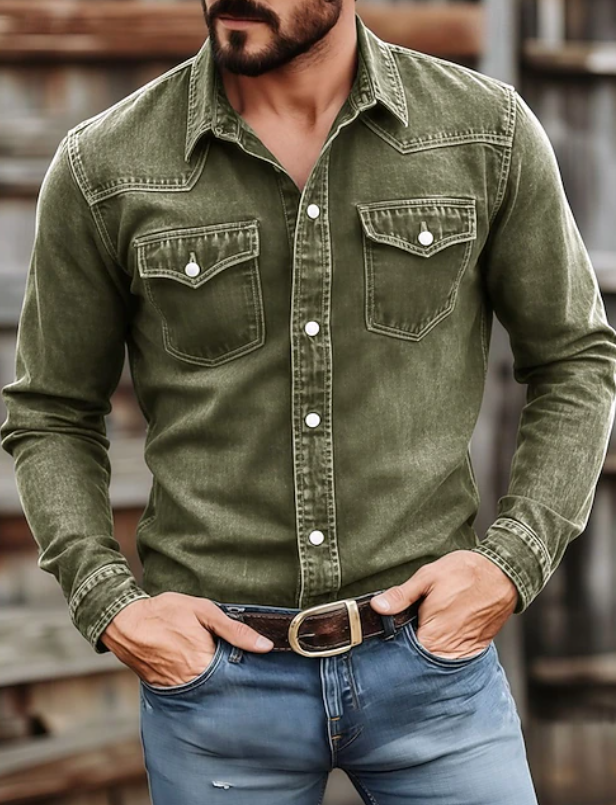 Wilton | Classic Button Up Long Sleeve Shirt
