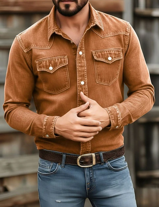 Wilton | Classic Button Up Long Sleeve Shirt