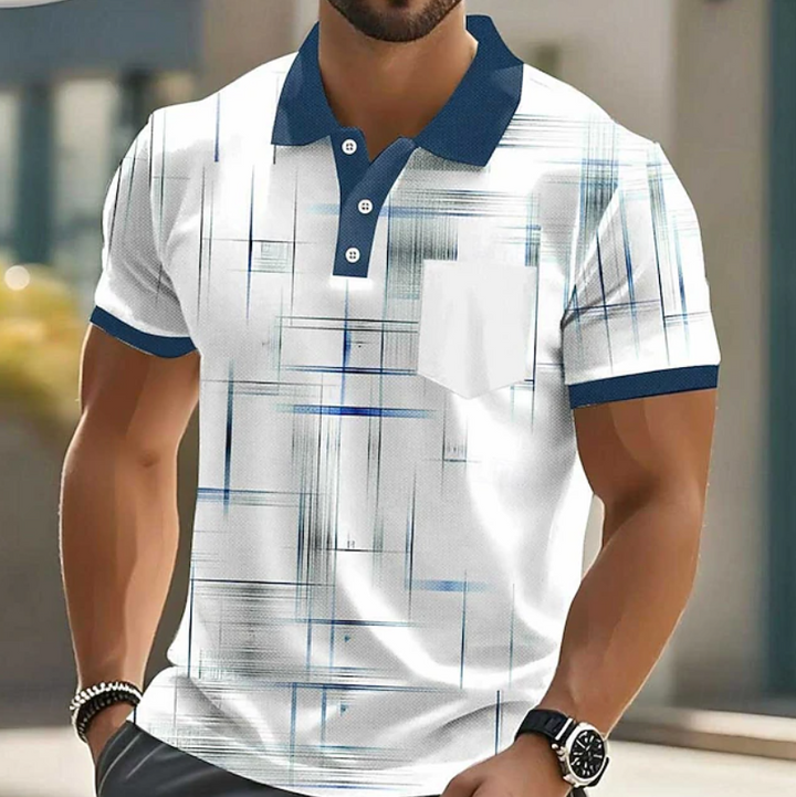 Sebastian | Classic Button Up Geometric Shirt
