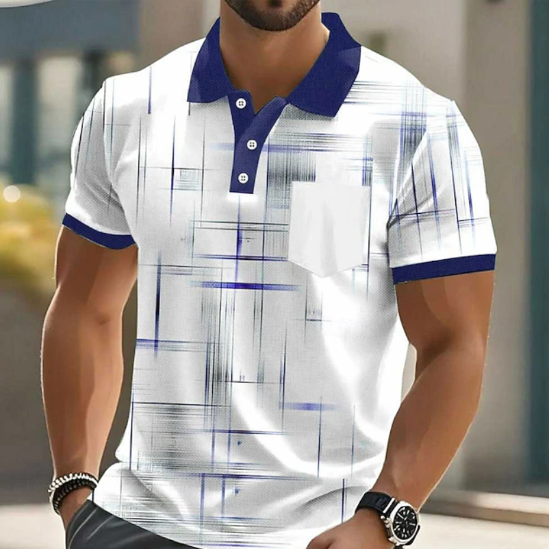 Sebastian | Classic Button Up Geometric Shirt
