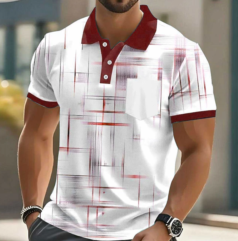 Sebastian | Classic Button Up Geometric Shirt