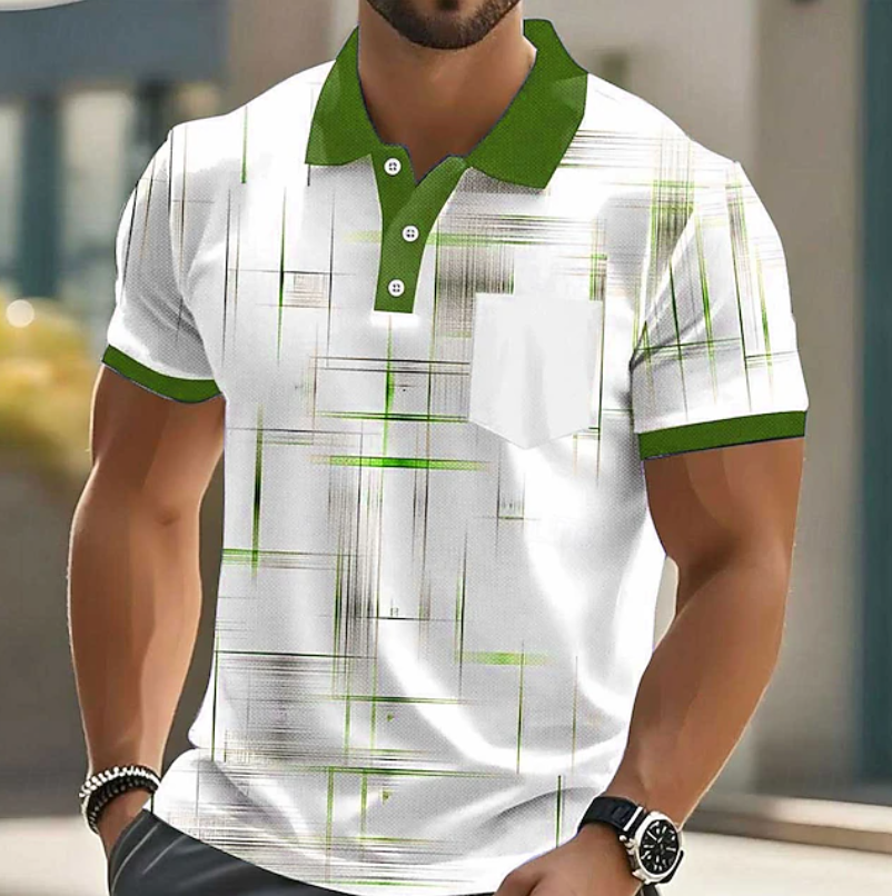 Sebastian | Classic Button Up Geometric Shirt
