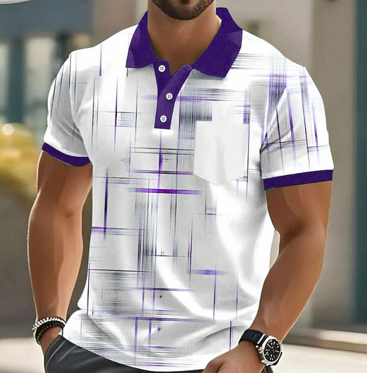 Sebastian | Classic Button Up Geometric Shirt