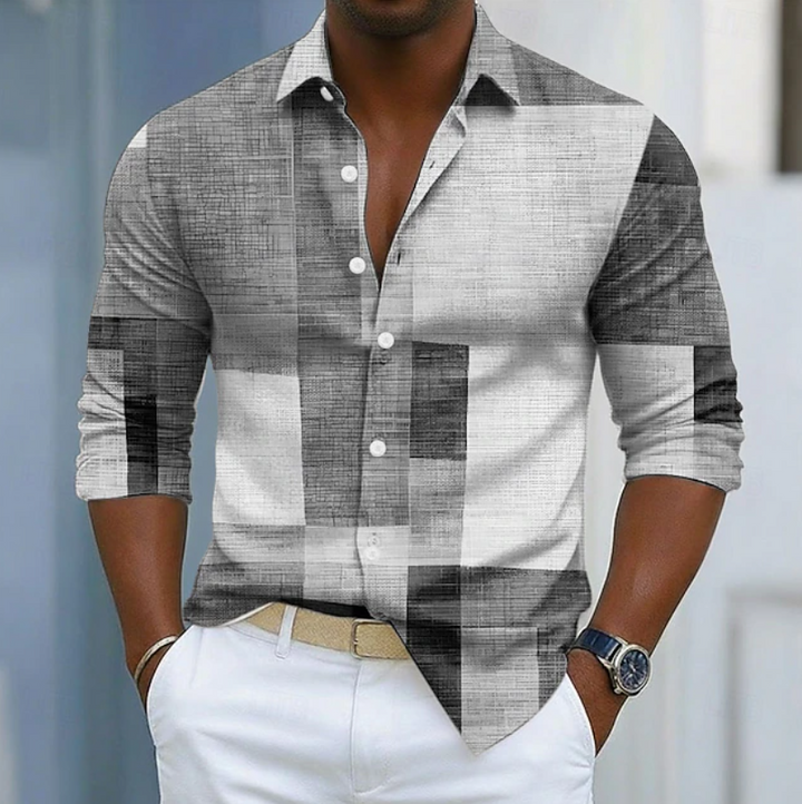 Dawson | Classic Color Block Patchwork Shirt