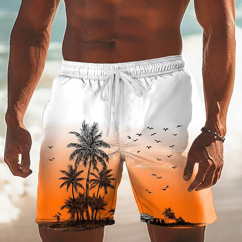 Landon | Casual Summer Coconut Lace Shorts