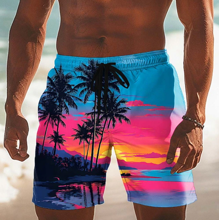 Landon | Casual Summer Coconut Lace Shorts