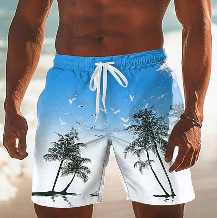 Landon | Casual Summer Coconut Lace Shorts