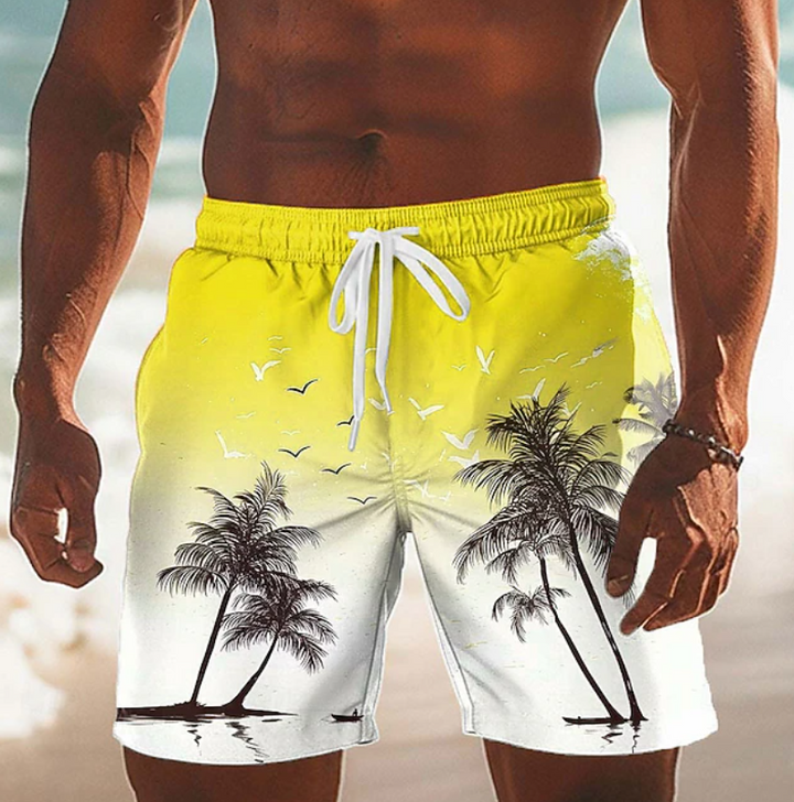 Landon | Casual Summer Coconut Lace Shorts