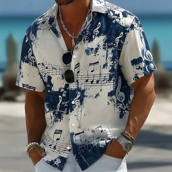 Mason | Musical Print Resort Shirt