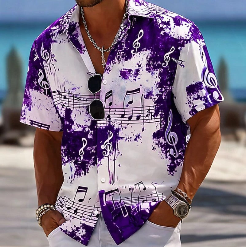 Mason | Musical Print Resort Shirt