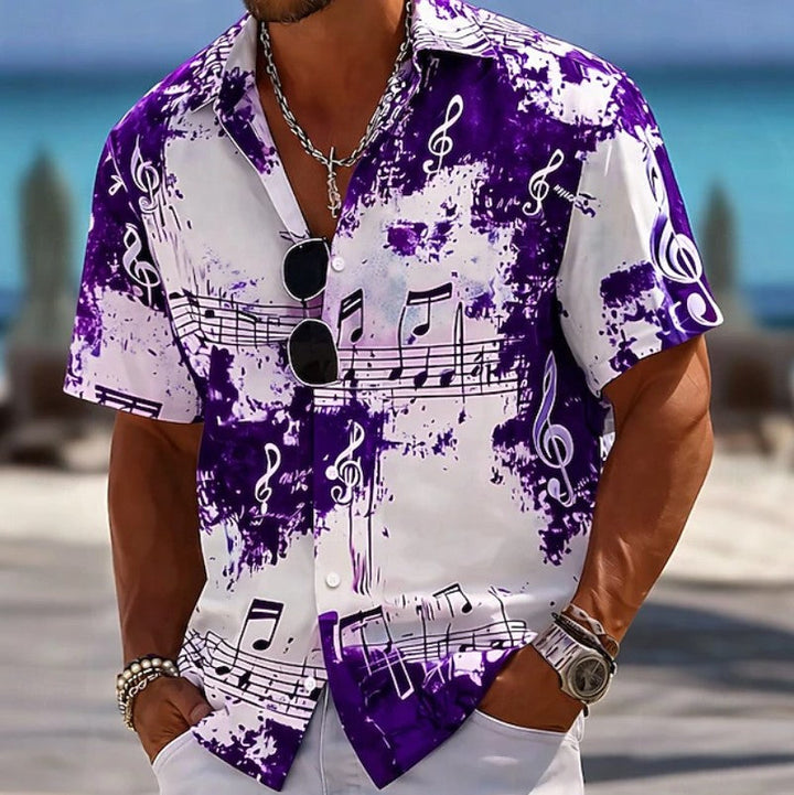 Mason | Musical Print Resort Shirt