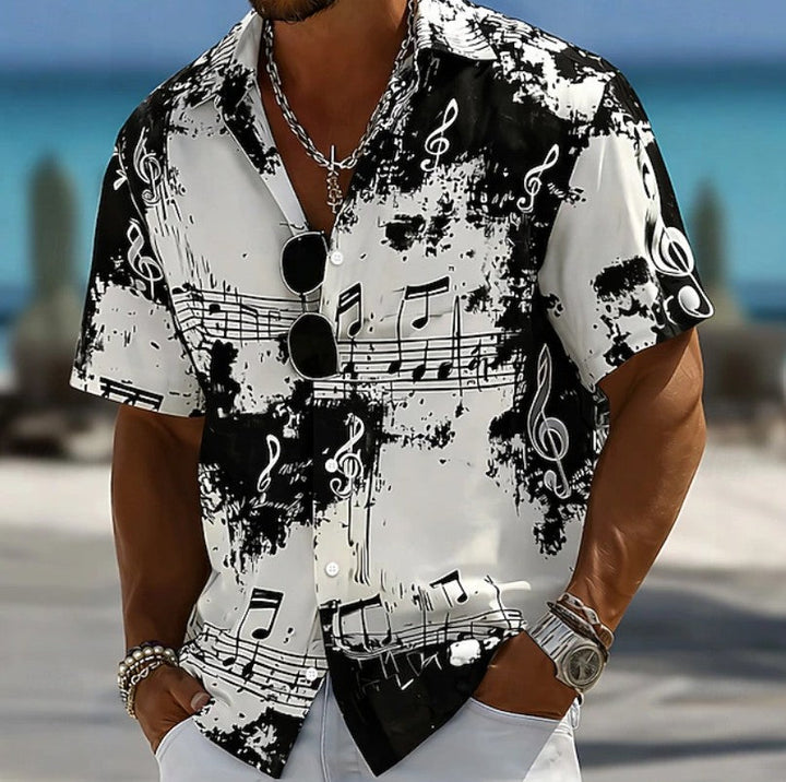 Mason | Musical Print Resort Shirt