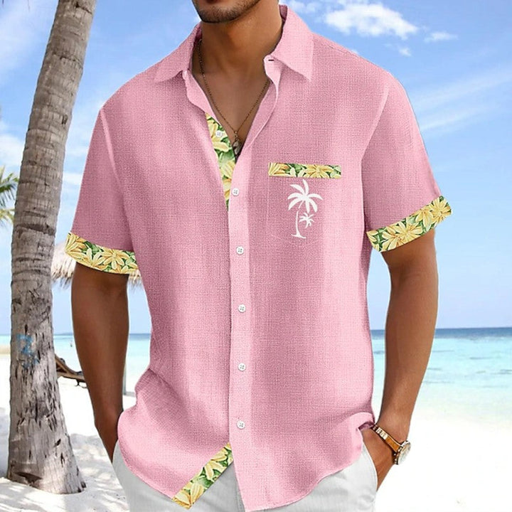 Cooper | Tropical Trim Resort Shirt