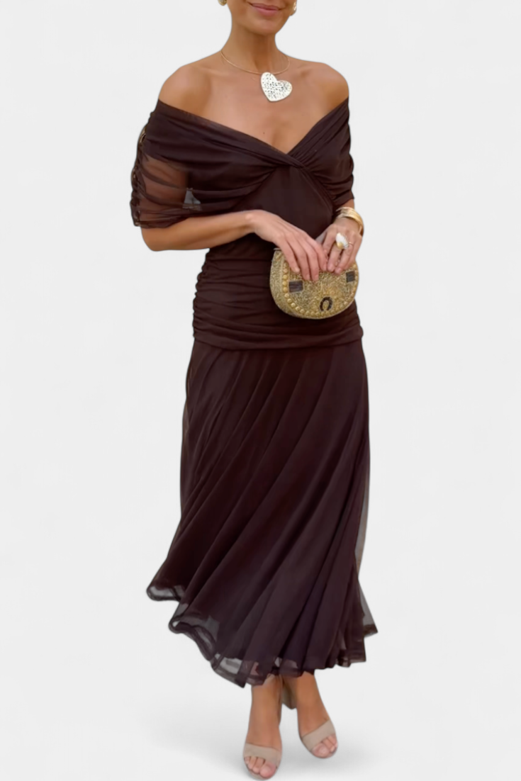 Sophia | Elegant Off-Shoulder Dress