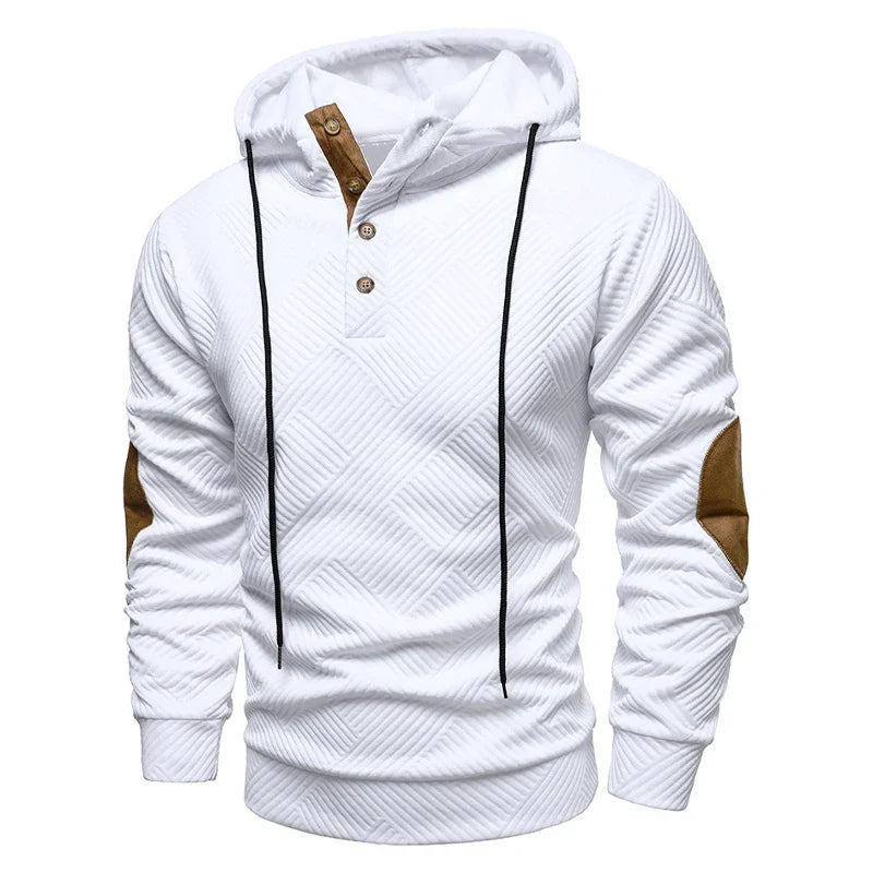 Stellan | Stylish Button Up Hooded Sweater