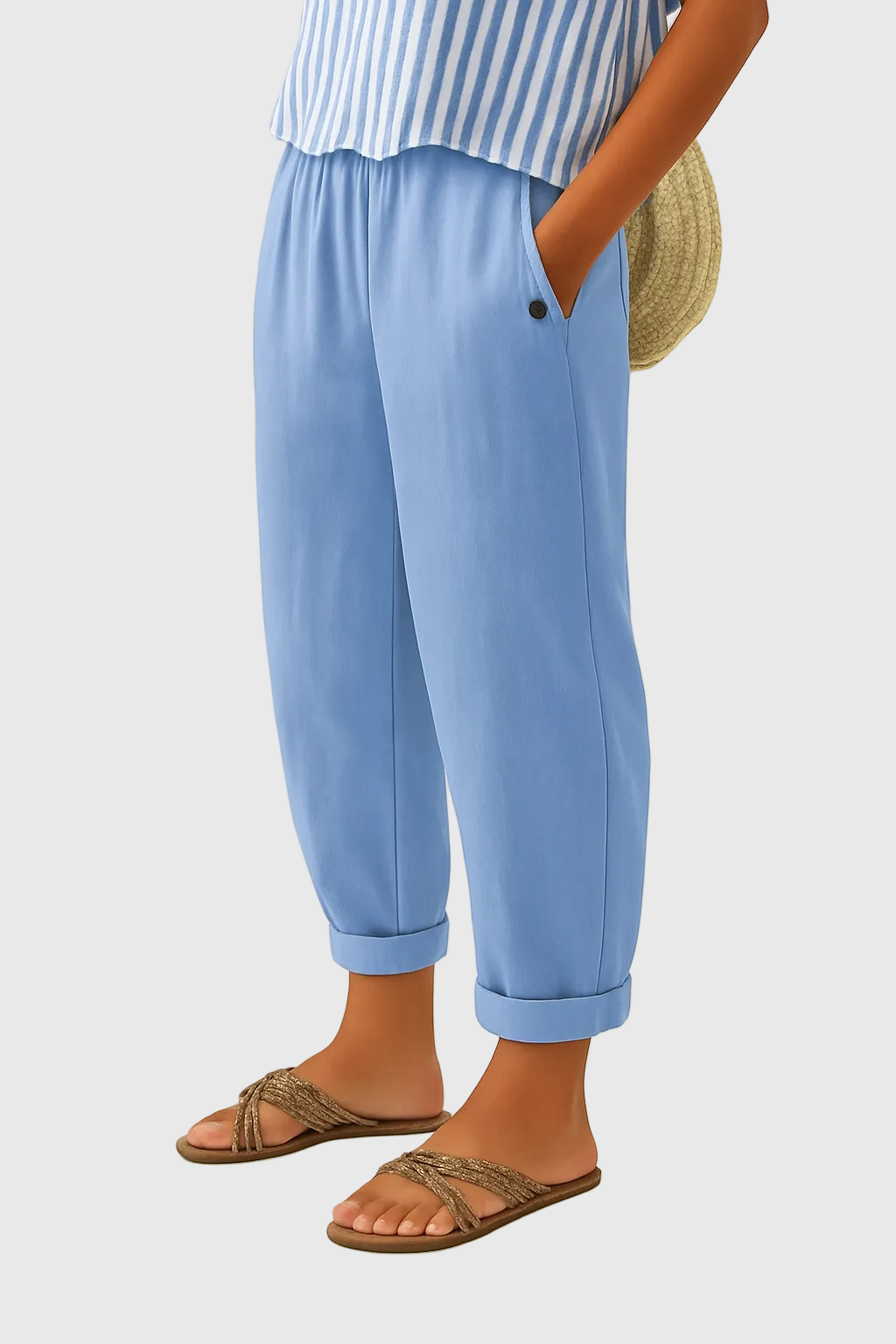 Melissa | Comfortable Plain Trousers
