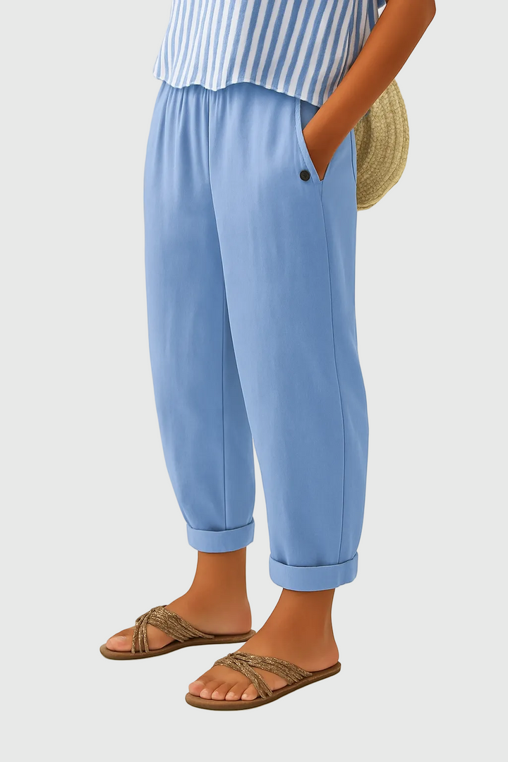 Melissa | Comfortable Plain Trousers