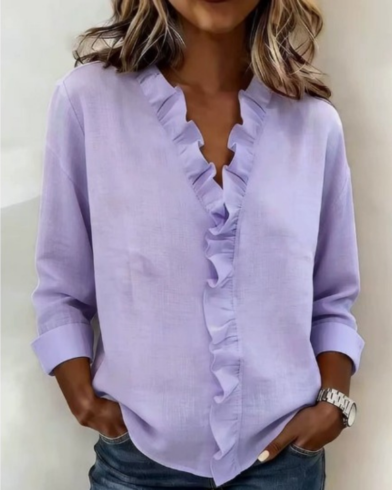 Eleanor | Elegant Ruffle Blouse