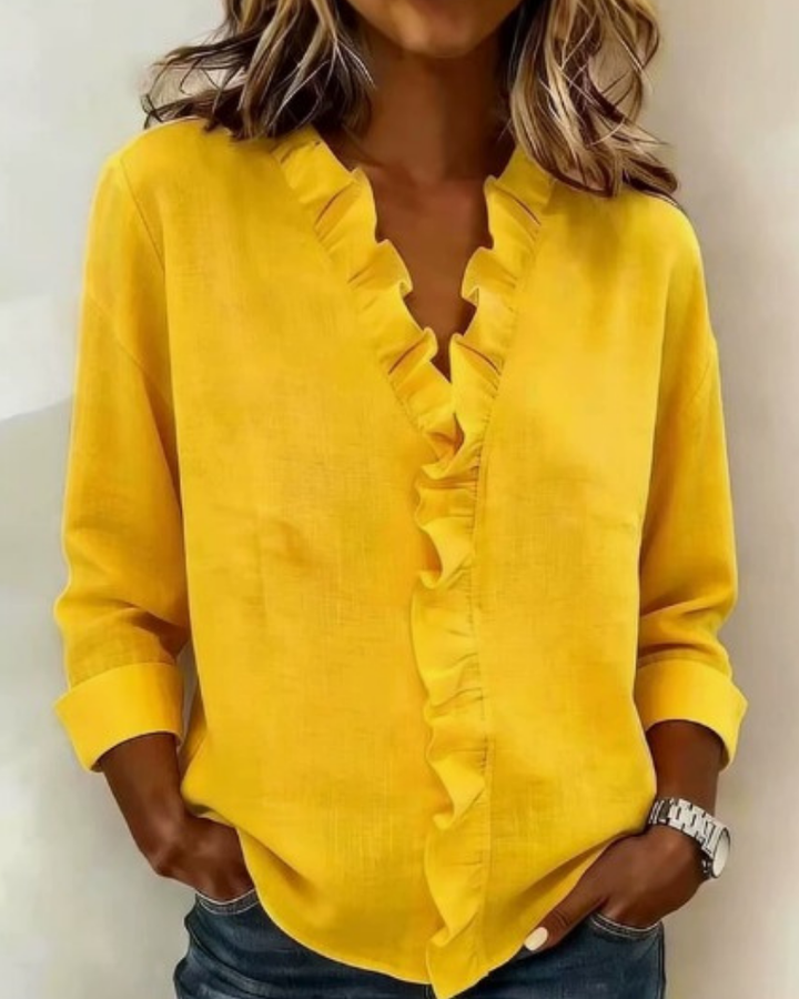 Eleanor | Elegant Ruffle Blouse