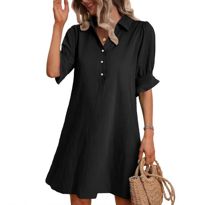 Reina | Casual Button Down Shirt Dress