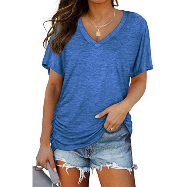 Elissa | Classic V-Neck Loose Fit Shirt