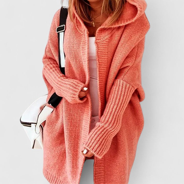 Mabel | Oversized Hooded Longline Cardigan