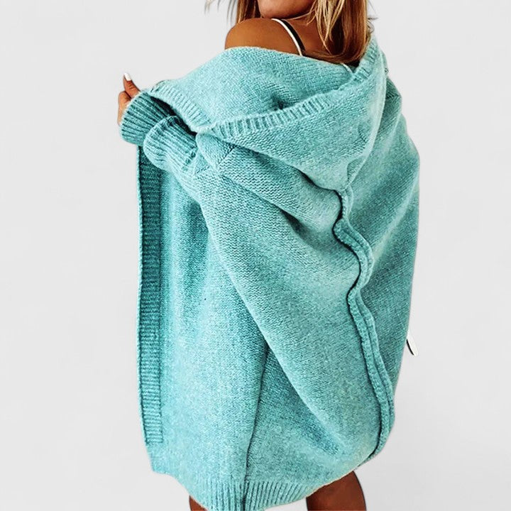 Mabel | Oversized Hooded Longline Cardigan
