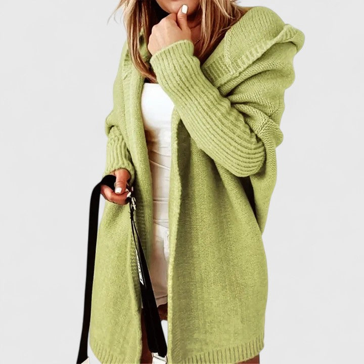 Mabel | Oversized Hooded Longline Cardigan