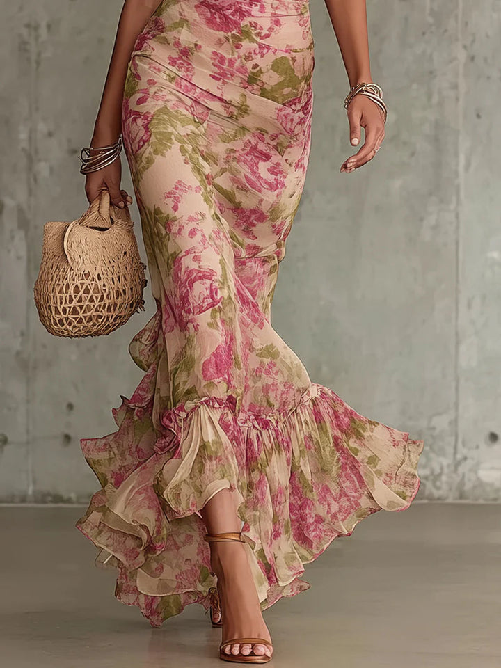 Juliet | Vintage Puff Sleeves Maxi Dress