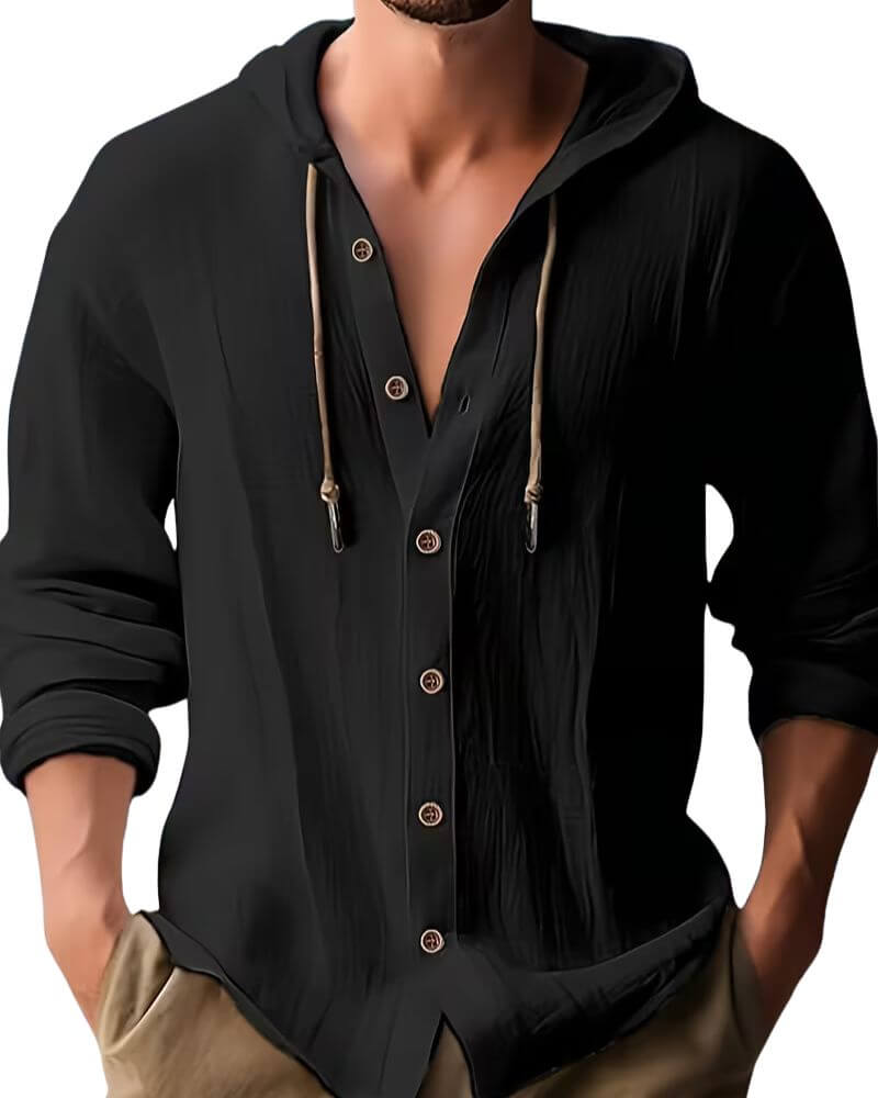 Draven | Classic Hooded Long Sleeve Shirt