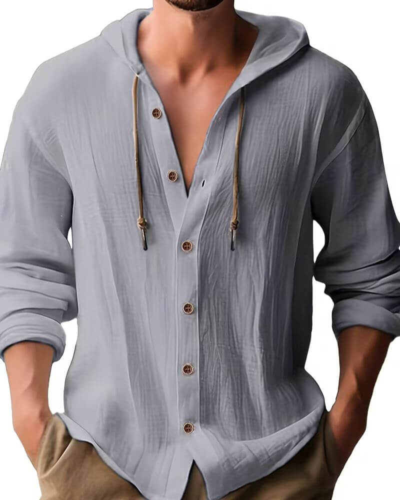 Draven | Classic Hooded Long Sleeve Shirt