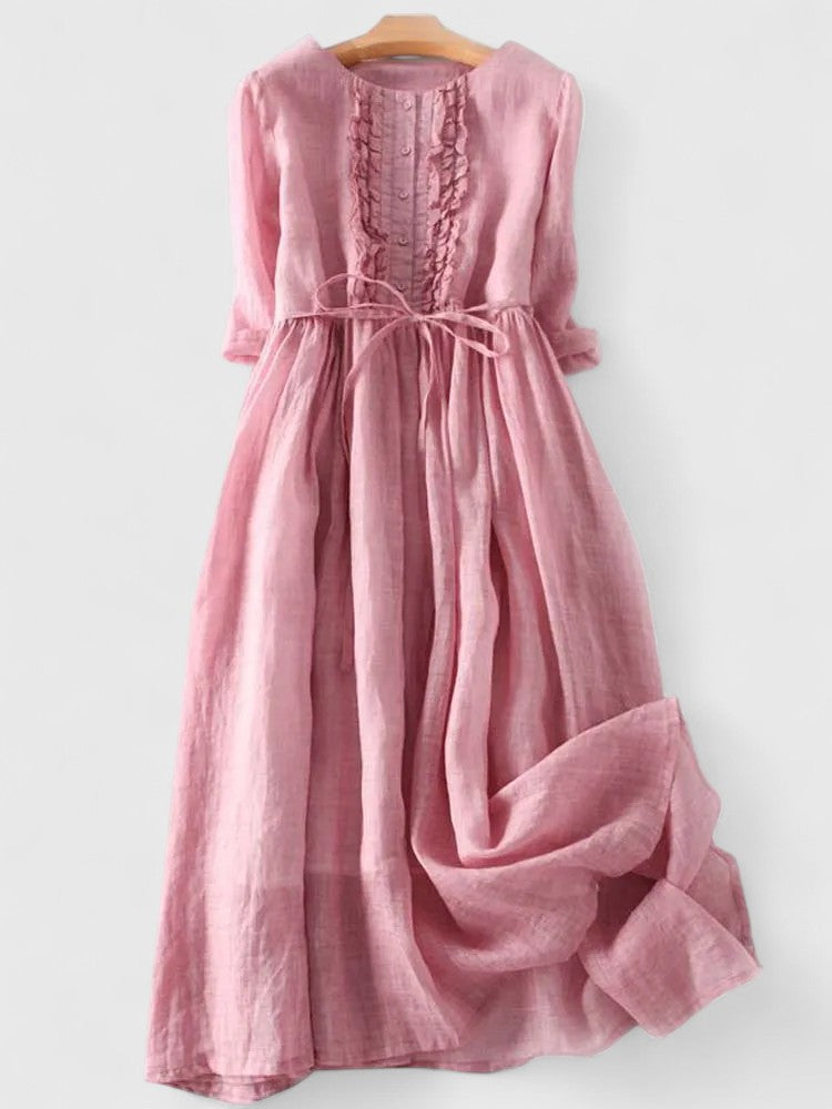 Clarity | Elegant Mid Sleeve Lace Dress