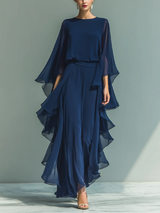 Michaela | Elegant Wide Sleeve Two-Piece Set