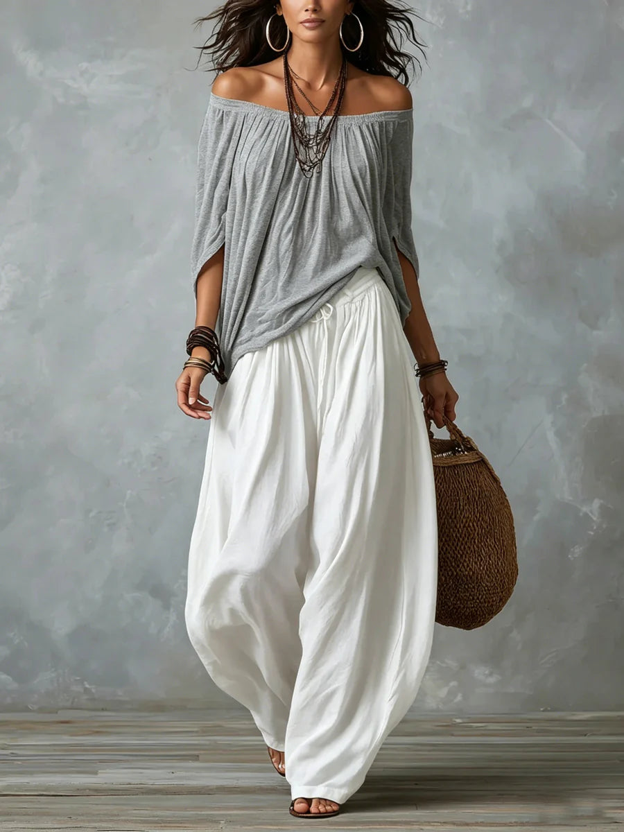 Renata | Relaxed Off-Shoulder Set
