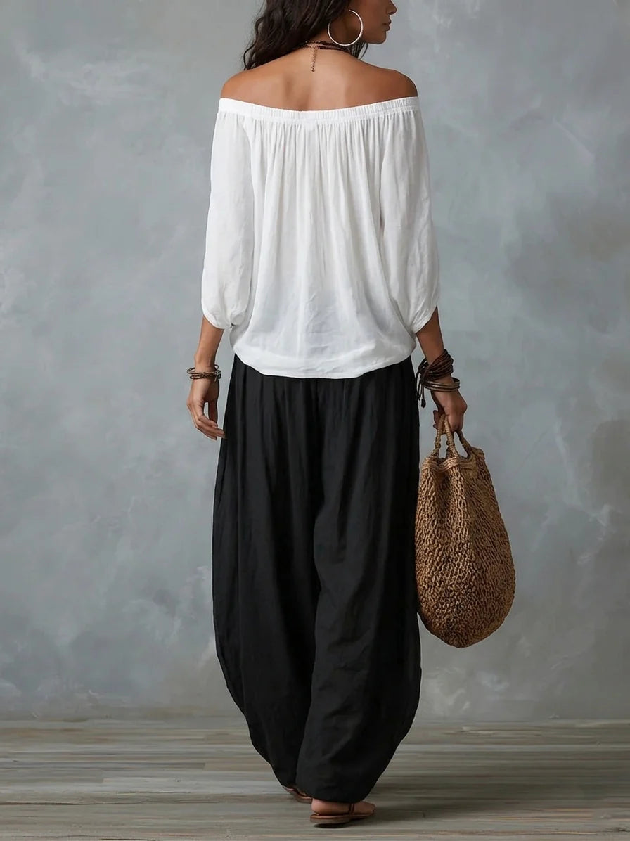 Renata | Relaxed Off-Shoulder Set