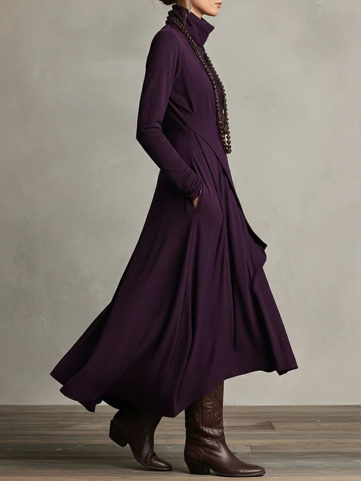 Sierra | Elegant High Neck Maxi Dress