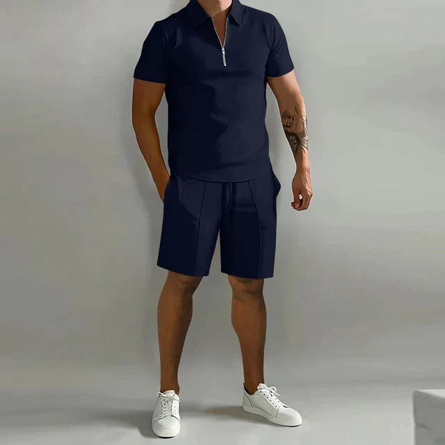 Isaac | Refined Polo and Tailored Shorts Set