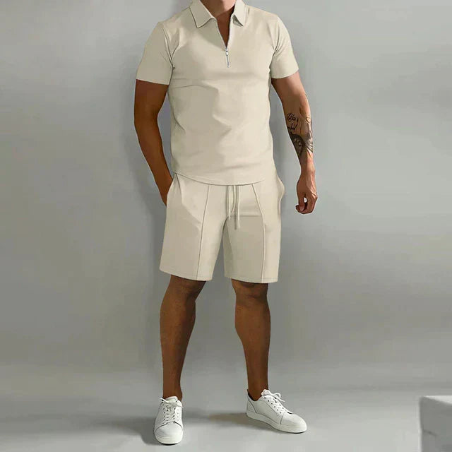 Isaac | Refined Polo and Tailored Shorts Set