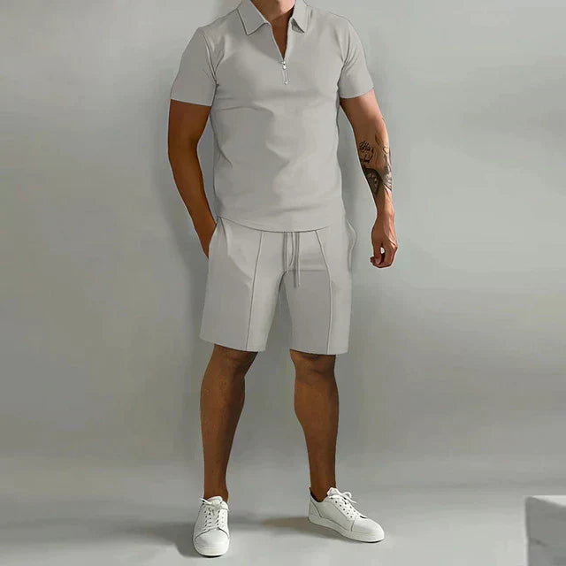 Isaac | Refined Polo and Tailored Shorts Set