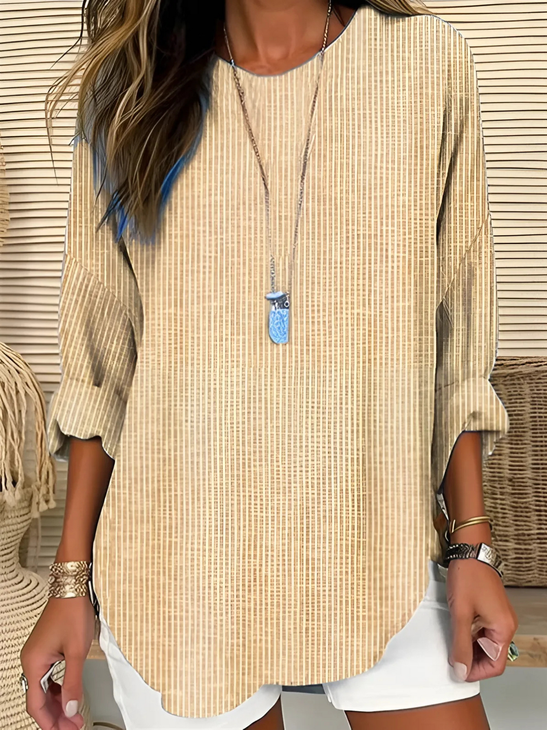 Madison | Chic Striped Silhouette Blouse