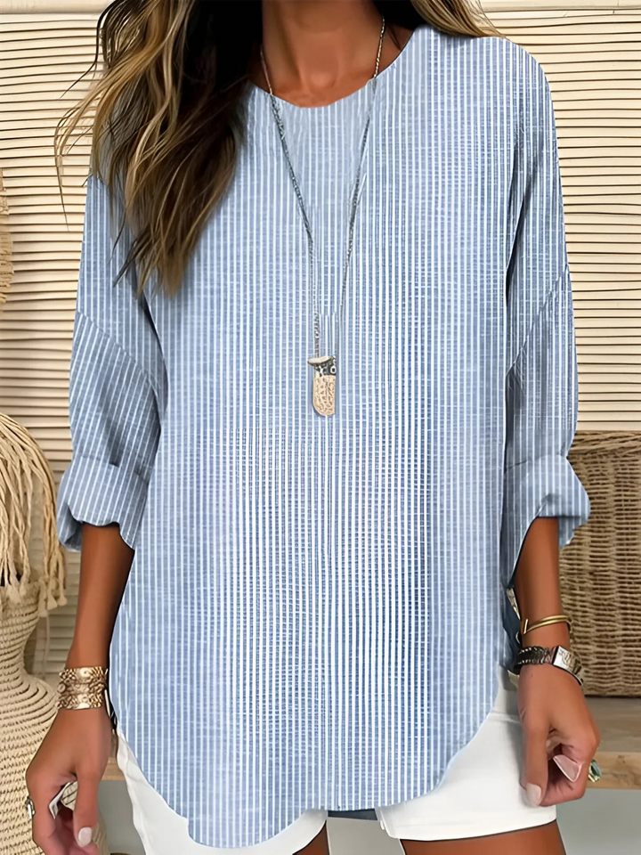 Madison | Chic Striped Silhouette Blouse