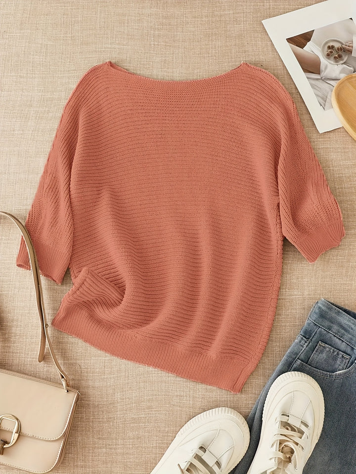 Colleen | Relaxed Boat-Neck Sweater