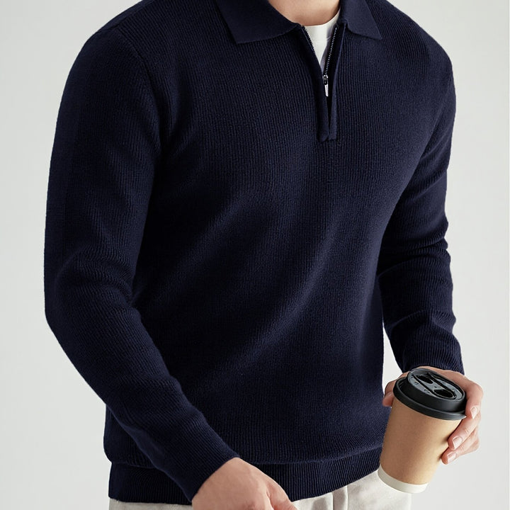 Theodore | Quarter-Zip Collared Sweater